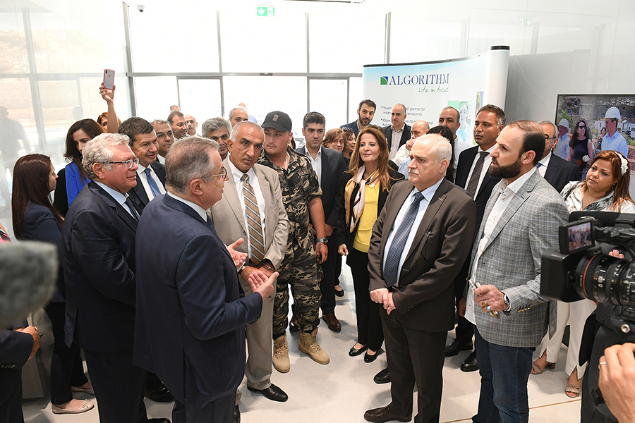 The Minister of Public Health Dr Jamil Jabak visits Algorithm New Facility in Zikrit
